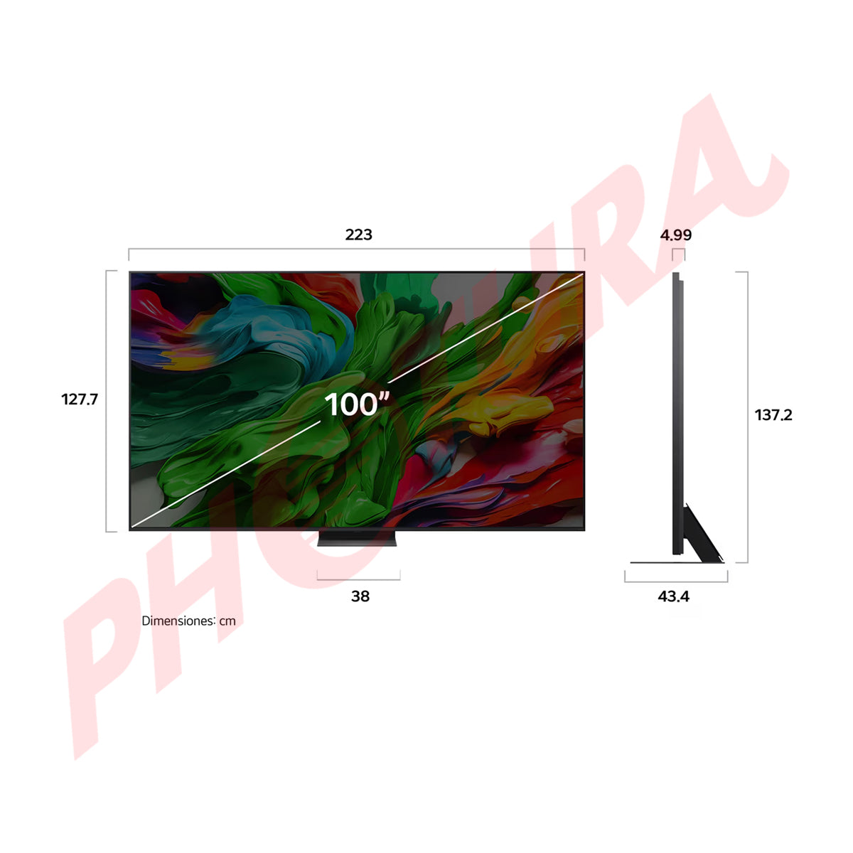 LG 100QNED86 Televisor QNED Evo Ultra HD 4K HDR10 Smart de 100" | Procesador a8 AI Gen2 | Dynamic QNED Color | AMD FreeSync Premium | Precision Dimming