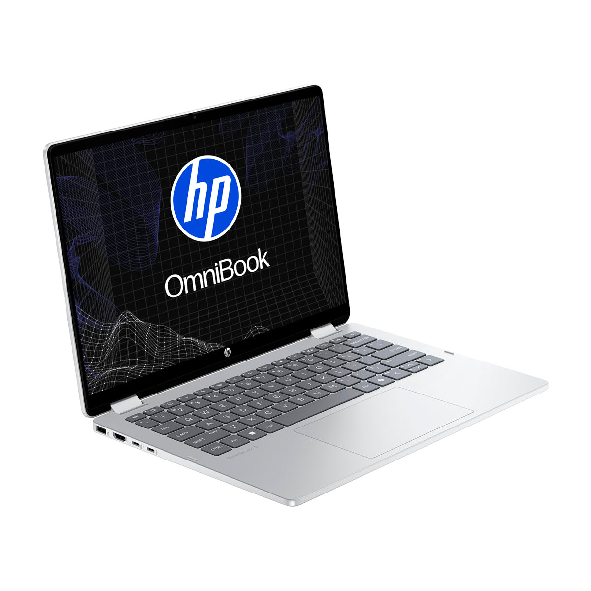 HP OmniBook 5 Flip Laptop Convertible 14" 2K Táctil, Intel Core i5-1334U, 16GB RAM, 512GB SSD, Intel Iris Xe, Windows 11 Home | Plateado
