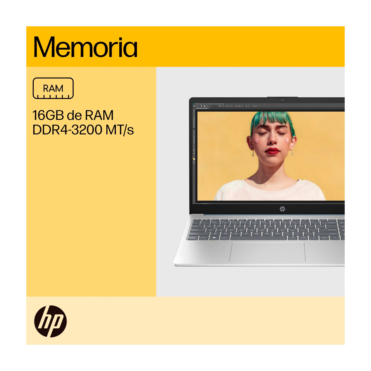 HP Laptop 15.6" FHD, AMD Ryzen 7 7730U, 16GB RAM, 512GB SSD, Windows 11 Home | Plateado Azul