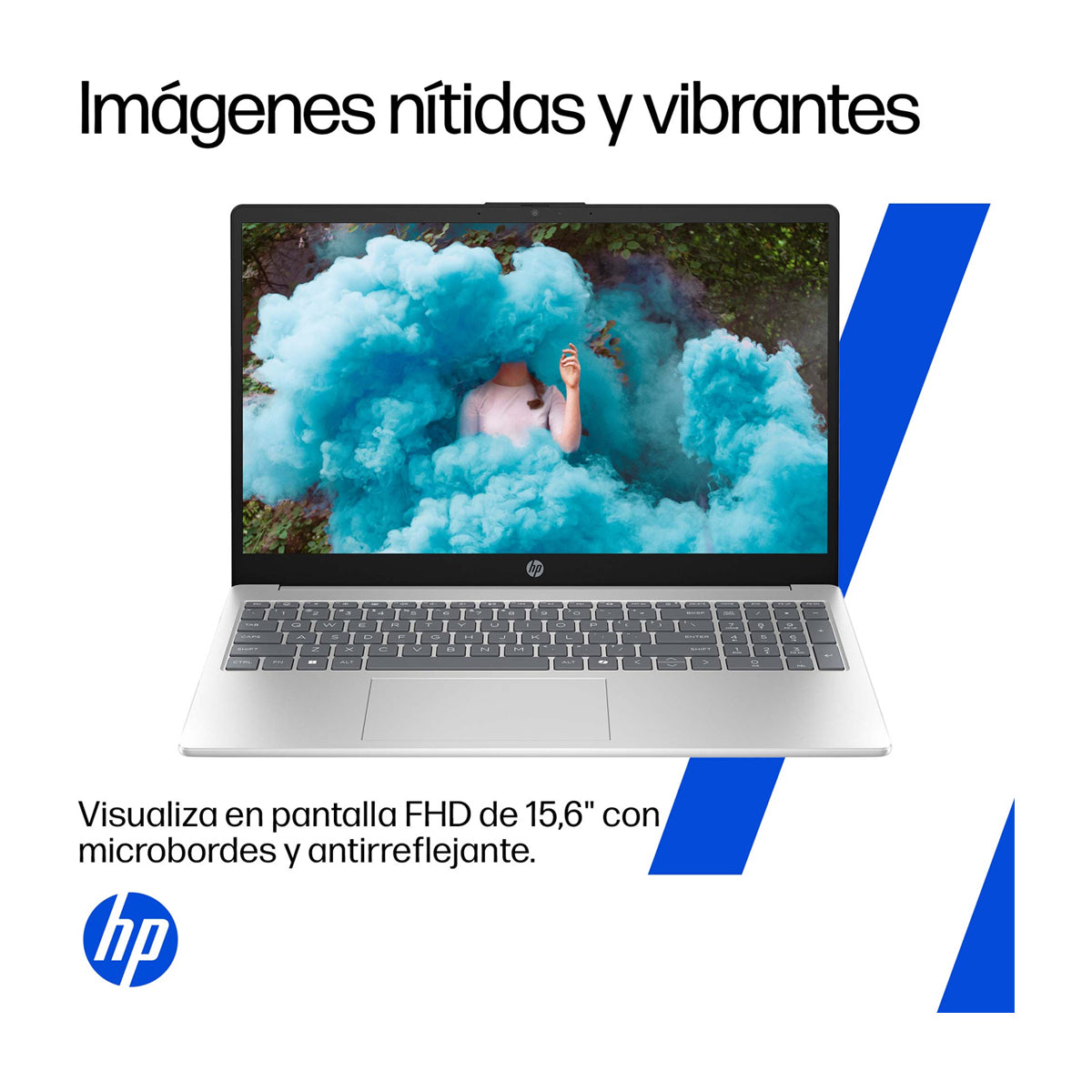 HP Laptop 15.6" FHD, AMD Ryzen 7 7730U, 16GB RAM, 512GB SSD, AMD Radeon, Windows 11 Home | Plateado