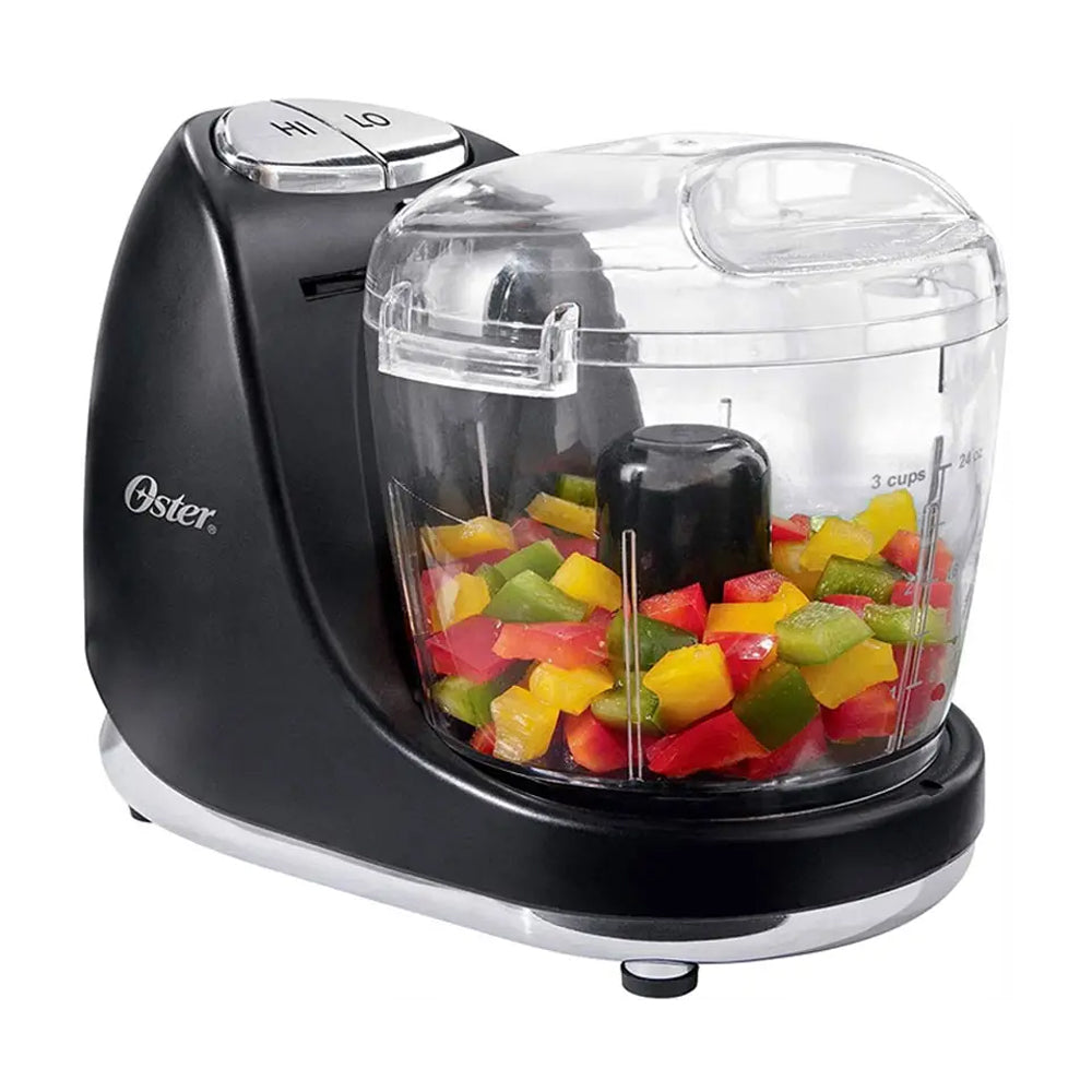 Oster 3320 Procesador de Alimentos de 3 Tazas | Función de Pulso | 500W | Negro