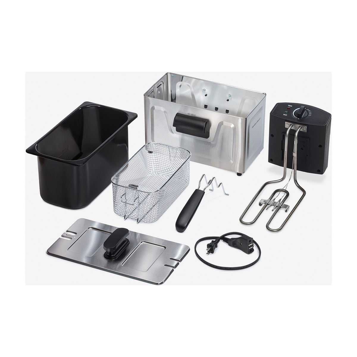 Hamilton Beach Freidora de Aceite de Inmersión | 12 Tazas de Aceite | 8 Tazas de Alimento | Profesional