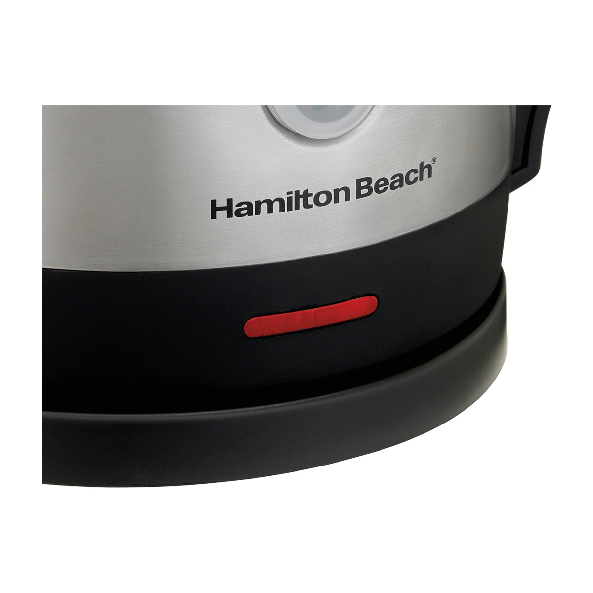 Hamilton Beach Hervidor Eléctrico de 1.7 Litros | Indicador Iluminado | Apagado Automático | Plateado