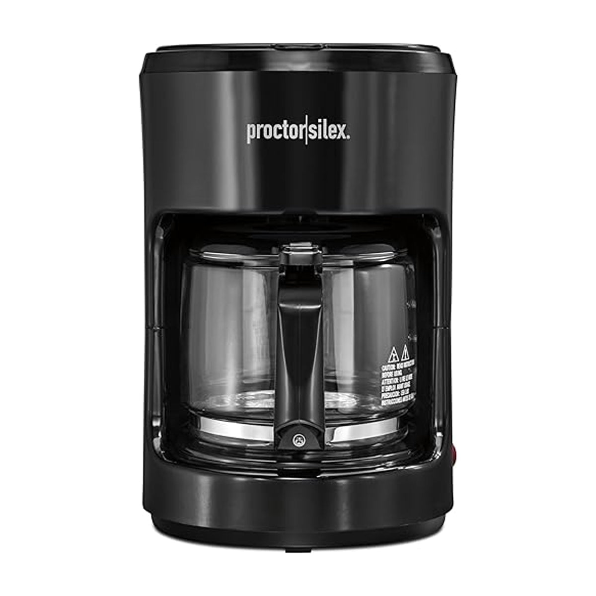Proctor Silex Cafetera de 10 Tazas | Filtro Permanente Lavable | Interruptor Iluminado | Negro