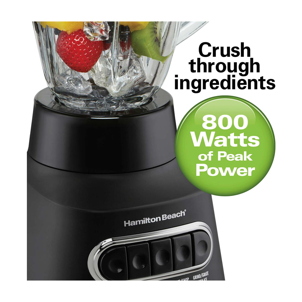 Hamilton Beach MultiBlend 3-en-1 | Wave-Action | 1.5L | 800W | Negro