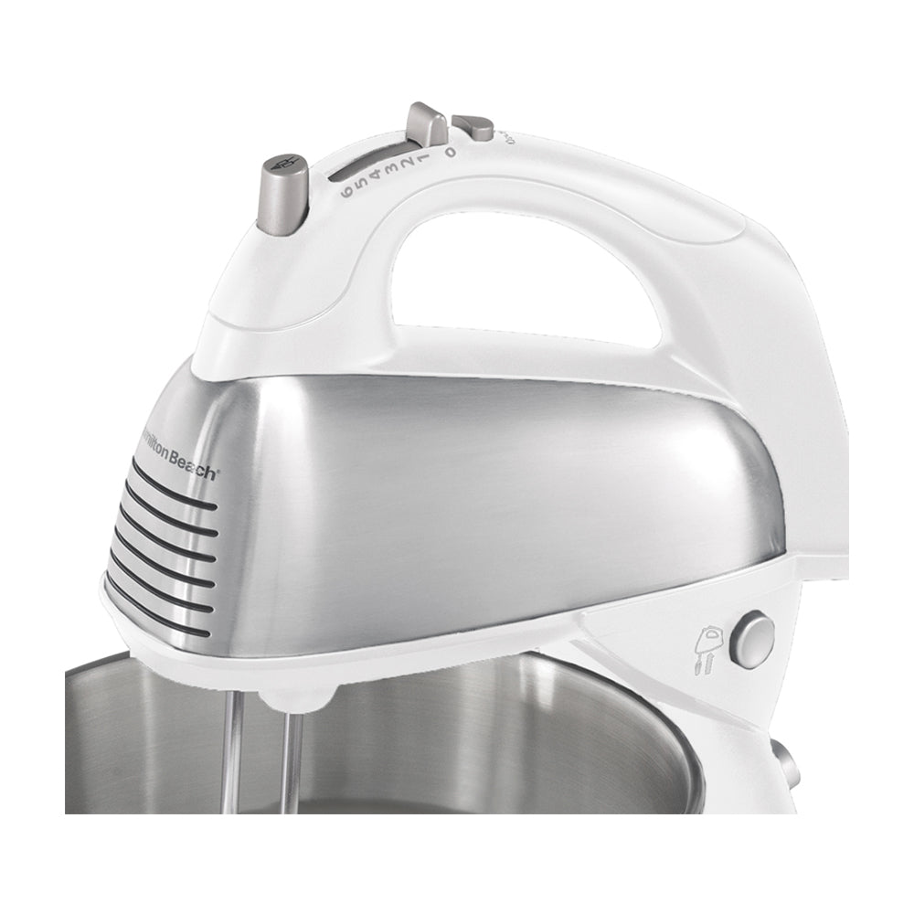 Hamilton Beach Batidora de Pedestal / Mano de 6 Velocidades | 3.8L | 290W | Blanco