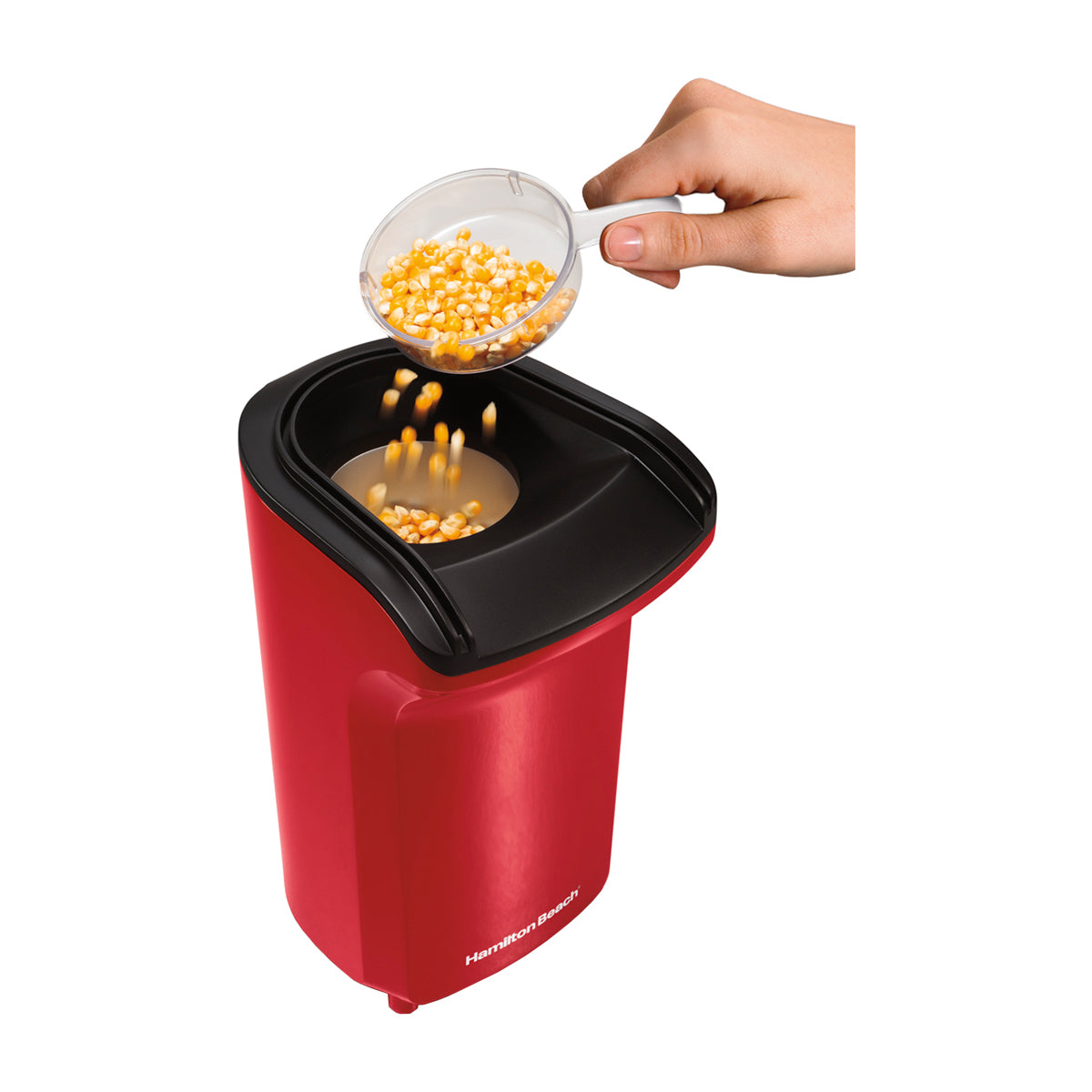 Hamilton Beach Máquina de Popcorn Hot Air | 18 Tazas | Rojo
