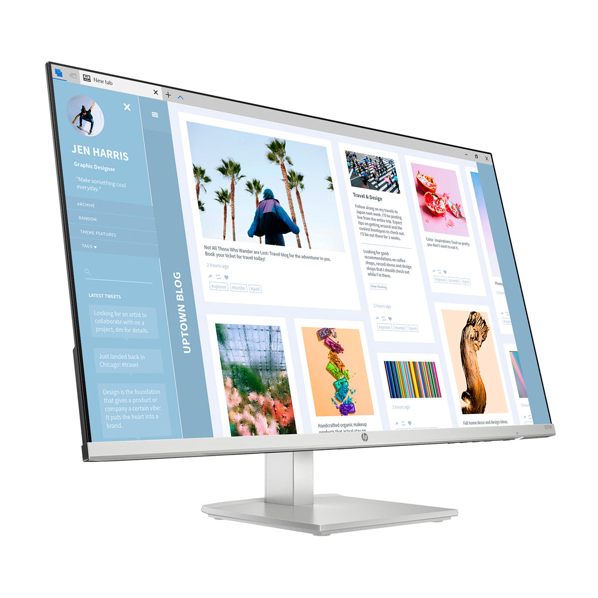 HP Series 5 Monitor IPS LED Full HD de 27" | Low Blue Light | Micro Borde | Negro Plateado