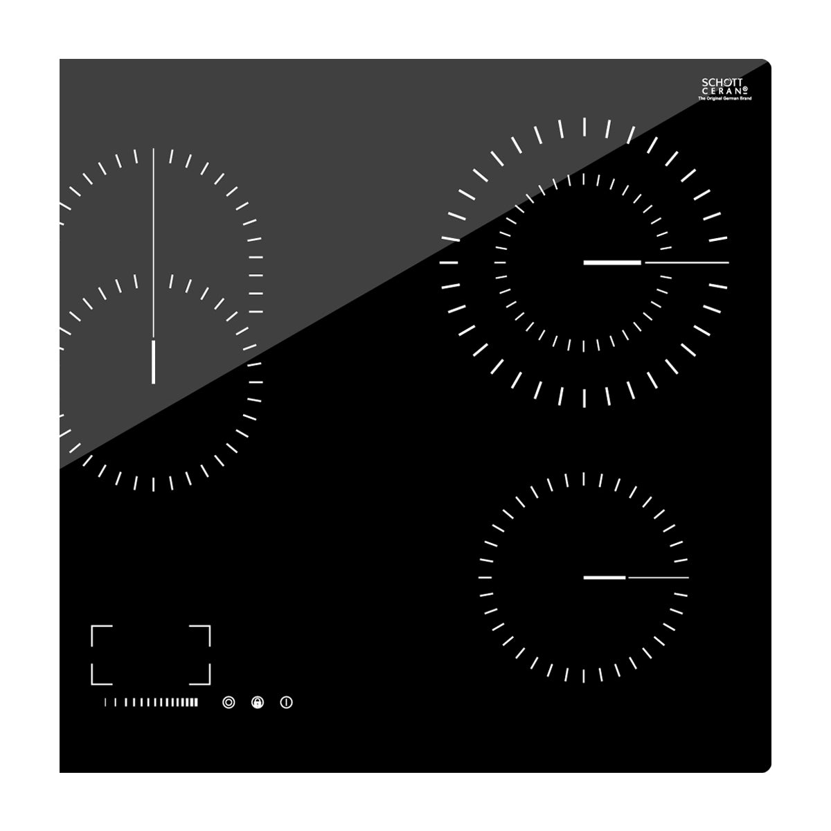 Drija Alemania 90 Eléctrico Estufa Empotrable Eléctrica de Vitrocerámica | 5 Quemadores | Control Táctil