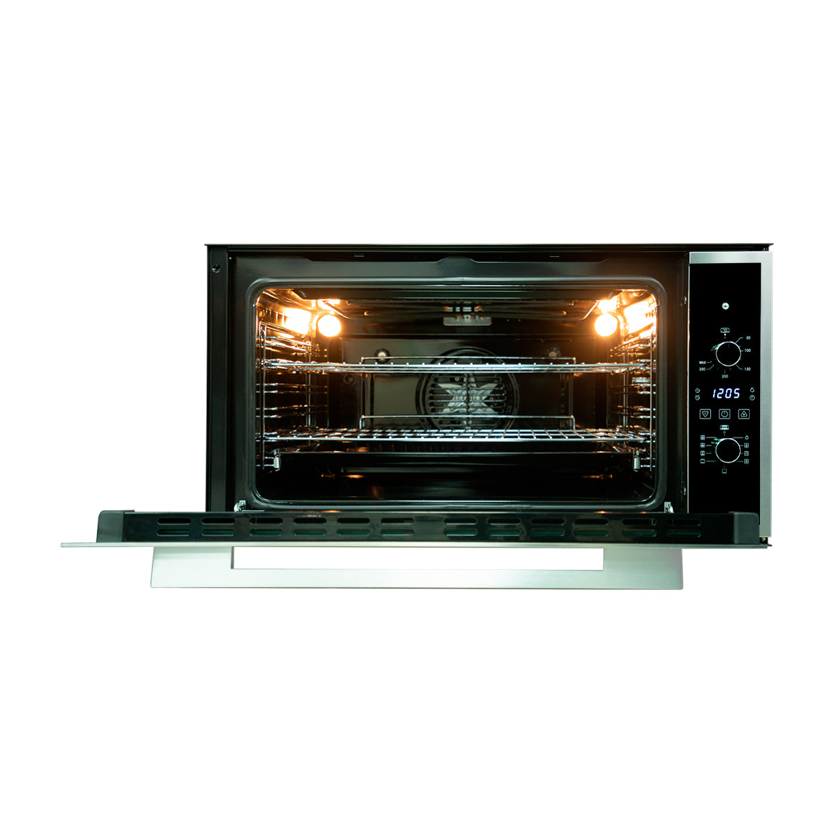 DRIJA América 90 Air Eléctrico Digital Horno Multifuncional Empotrable Eléctrico | Puerta de Triple Vidrio | 270°C