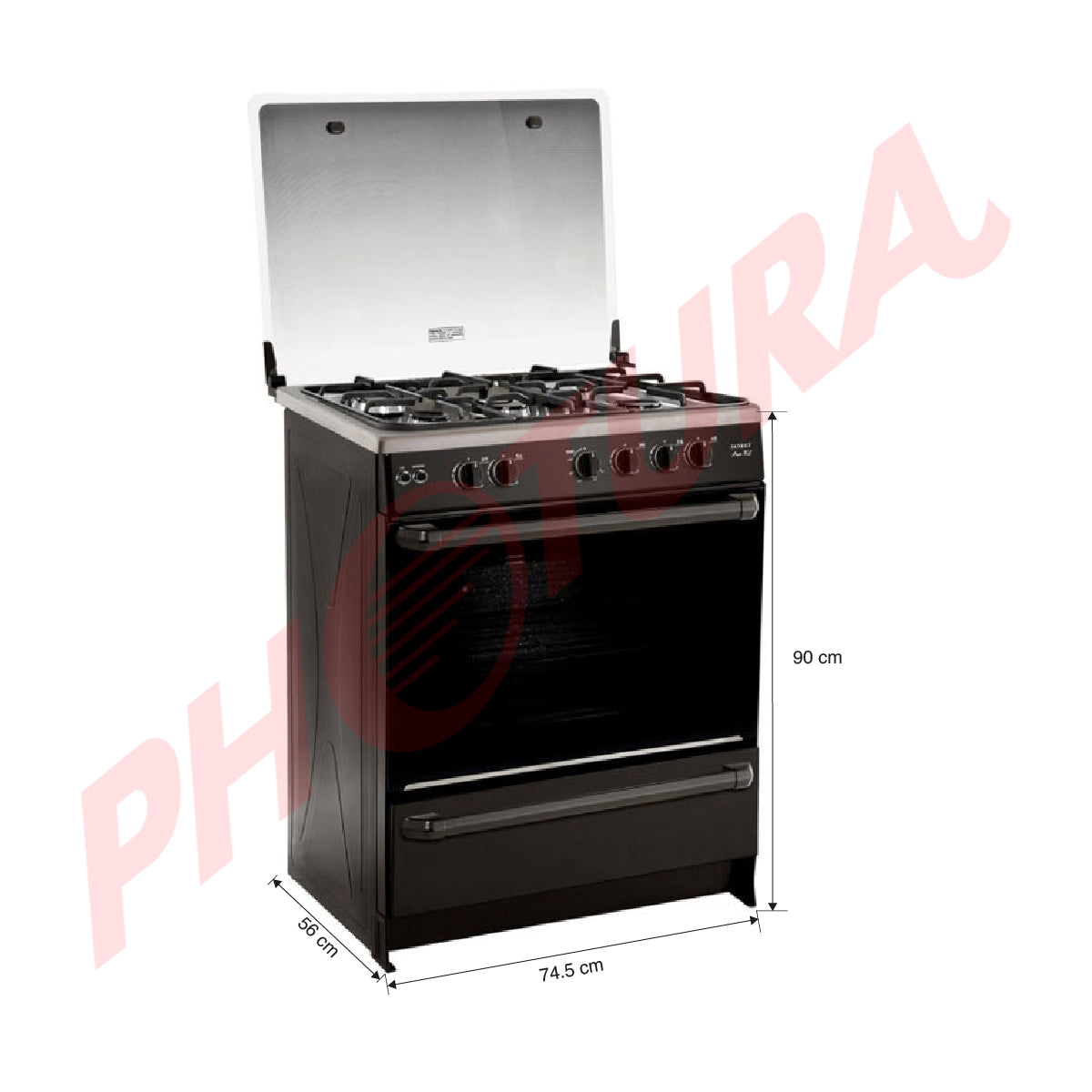 Sankey Estufa a Gas de Acero Inoxidable | Horno XL | Tapa | 30" | 5 Quemadores