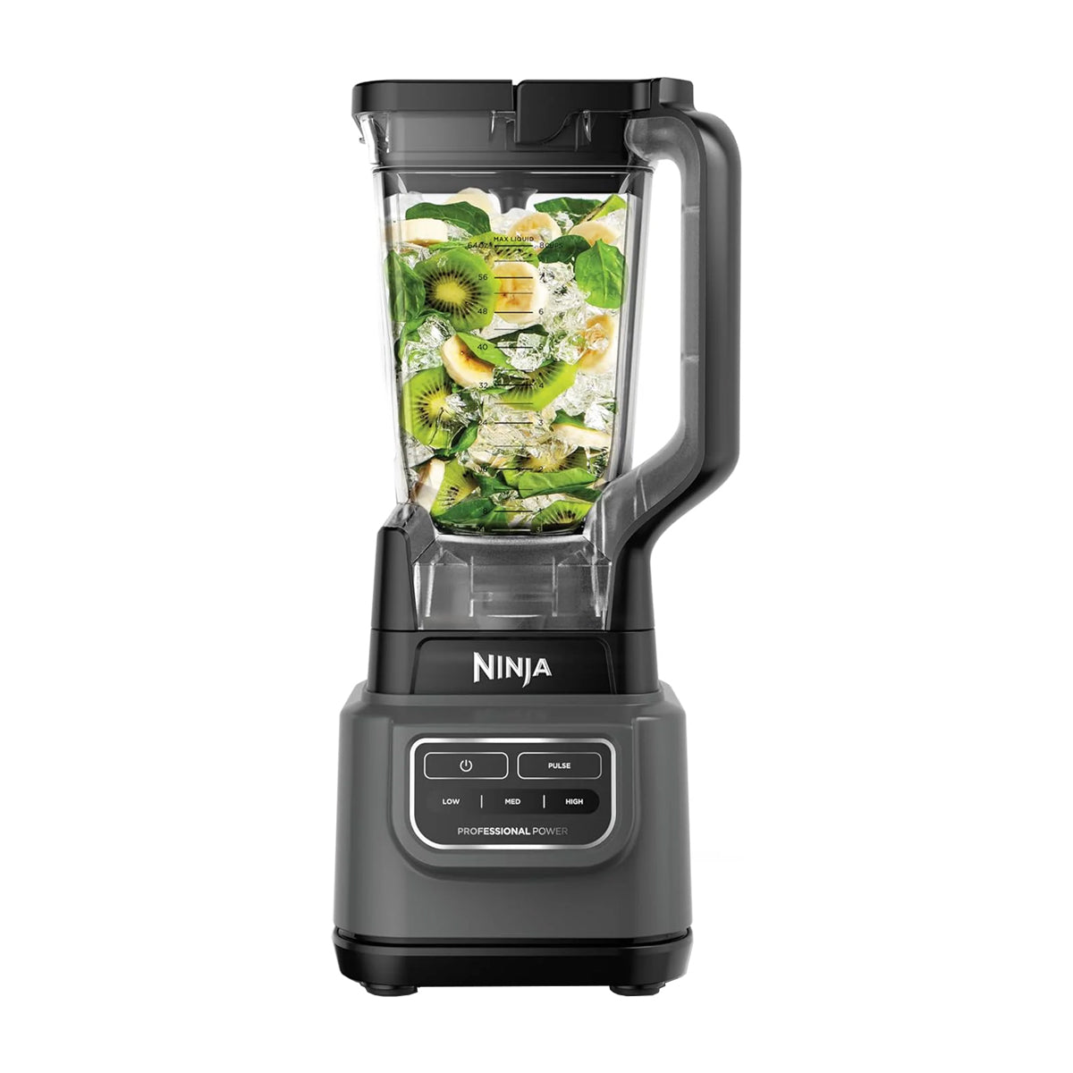 Ninja Classic Blender Licuadora de 4 Velocidades | Tecnología Total Crushing | Función de Pulso | 1.75 L | 1000W | Gris