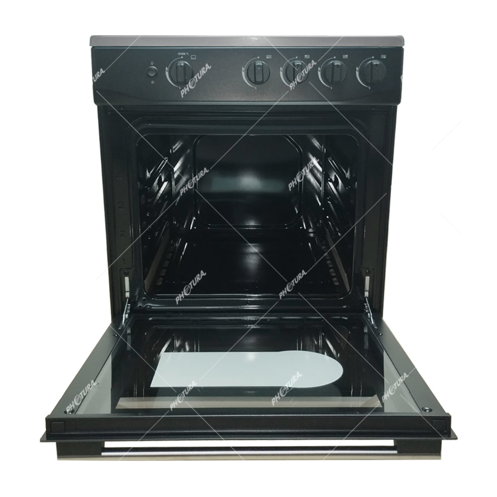 Sankey Estufa a Gas de Acero Inoxidable | Enc. Eléctrico | 24" | 4 Quemadores | Negro