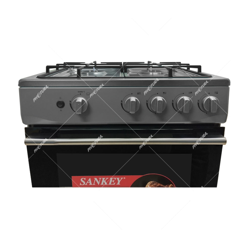 Sankey Estufa a Gas de Acero Inoxidable | Enc. Eléctrico | 24" | 4 Quemadores