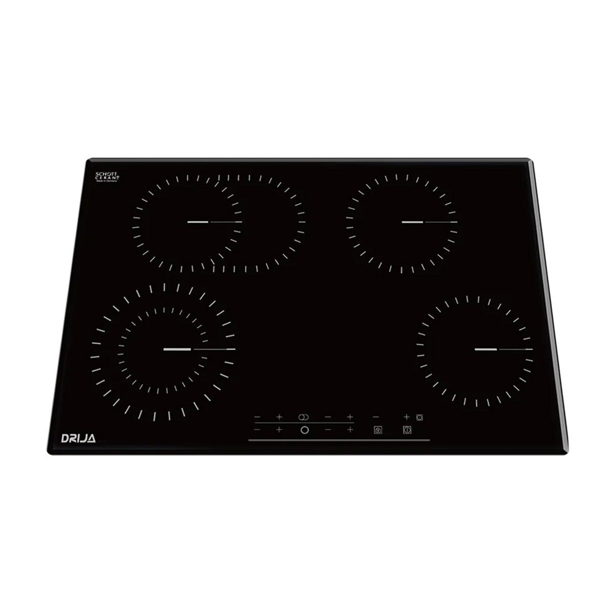 Drija Berlin 76 Eléctrico Estufa Empotrable Eléctrica de Vitrocerámica | 4 Quemadores | Control Táctil