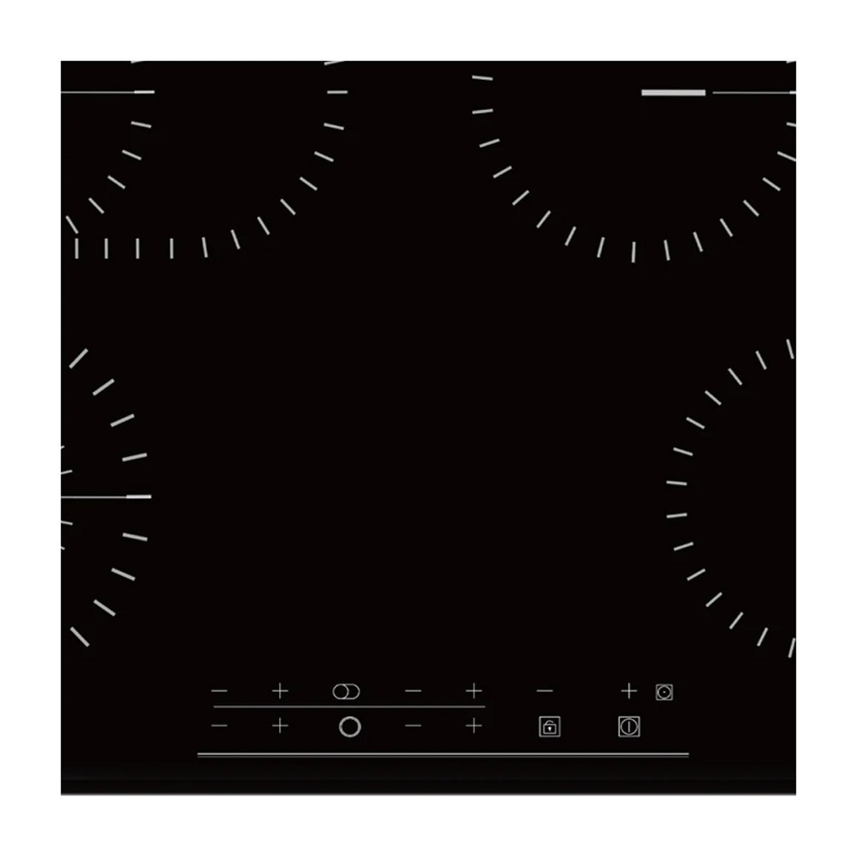Drija Berlin 76 Eléctrico Estufa Empotrable Eléctrica de Vitrocerámica | 4 Quemadores | Control Táctil