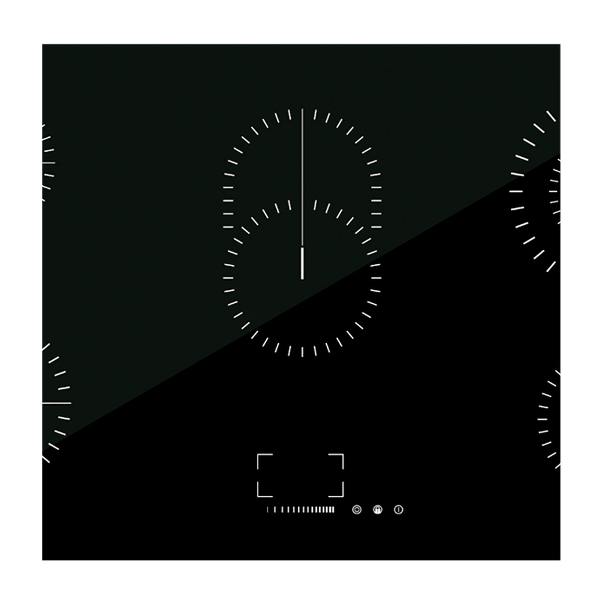 Drija Berlin 90 Eléctrico Estufa Empotrable Eléctrica de Vitrocerámica | 5 Quemadores | Control Táctil