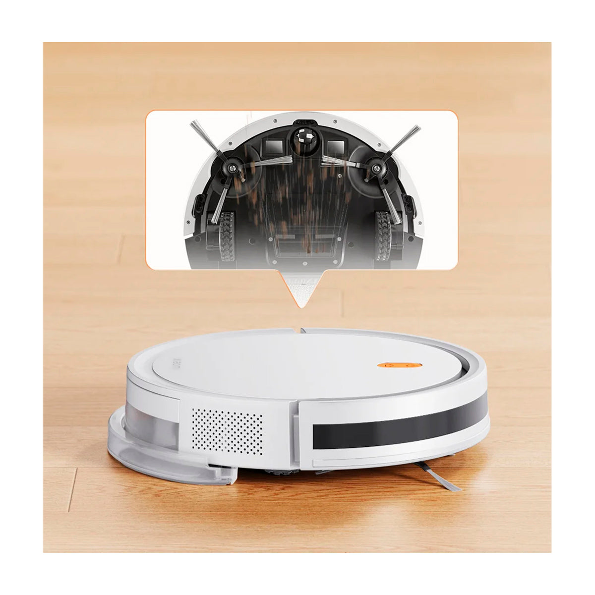 Xiaomi Aspiradora Robot Vacuum E5 Trapeador 2 en 1 | Succión de 2000Pa | limpieza en zigzag | control por voz | Blanco