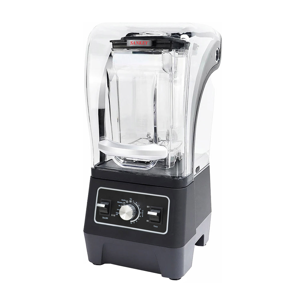 Sankey Licuadora de 10 Velocidades | Cubierta de Sonido | Función de Pulso | Jarra de Policarbonato | 1.6L | 1800W | Negro