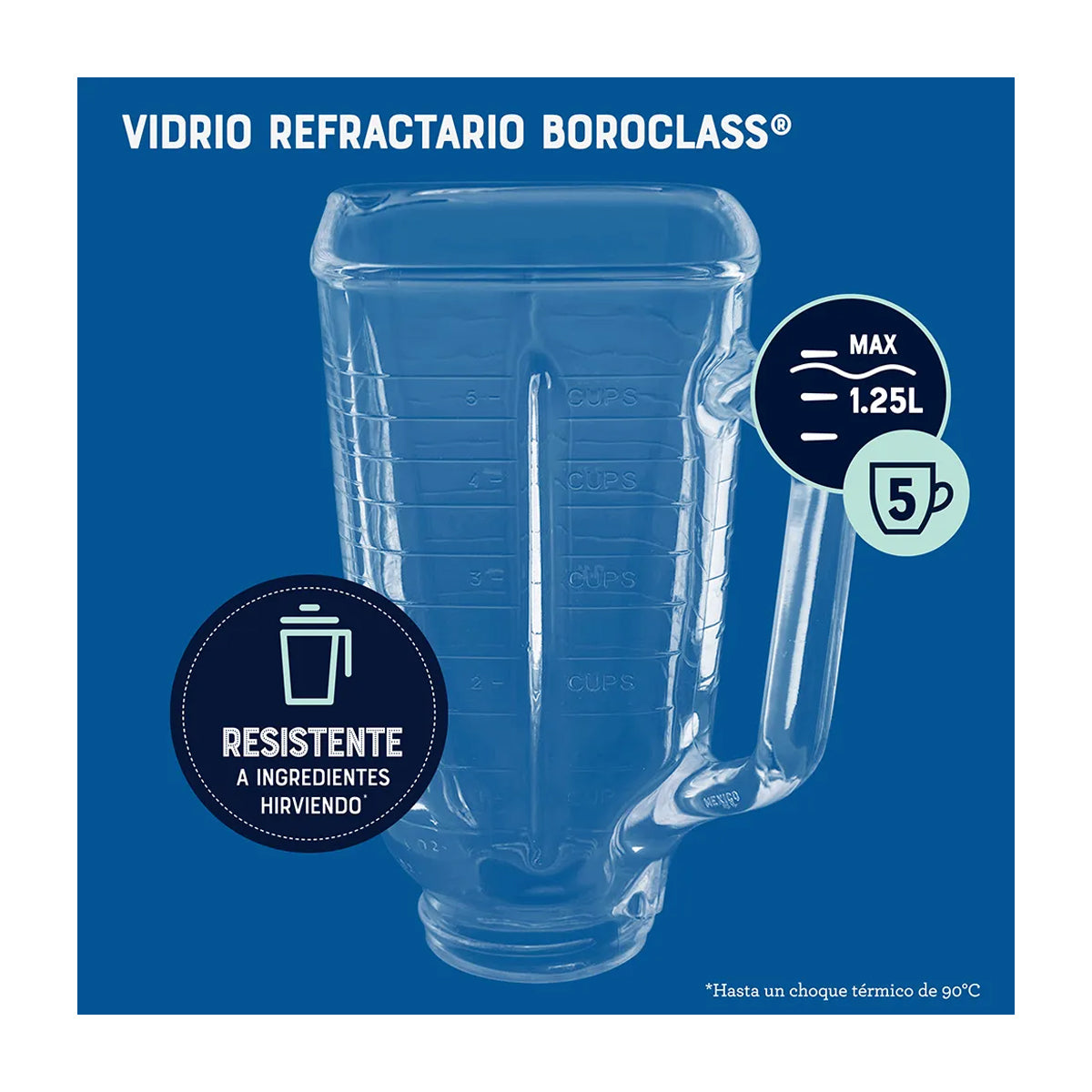 Oster BLST4655 Licuadora de 3 Velocidades | All-Metal Drive | 1.25L | 1000W | Cromado