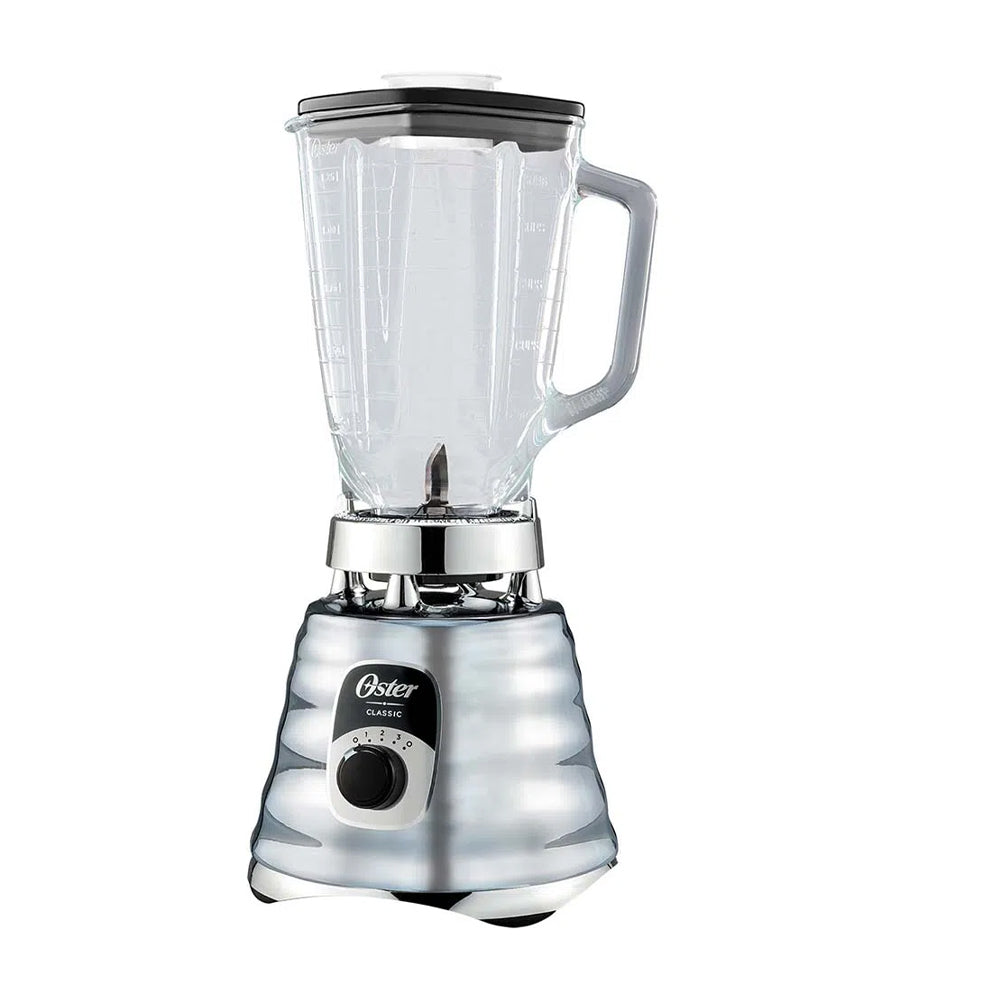 Oster BLST4655 Licuadora de 3 Velocidades | All-Metal Drive | 1.25L | 1000W | Cromado