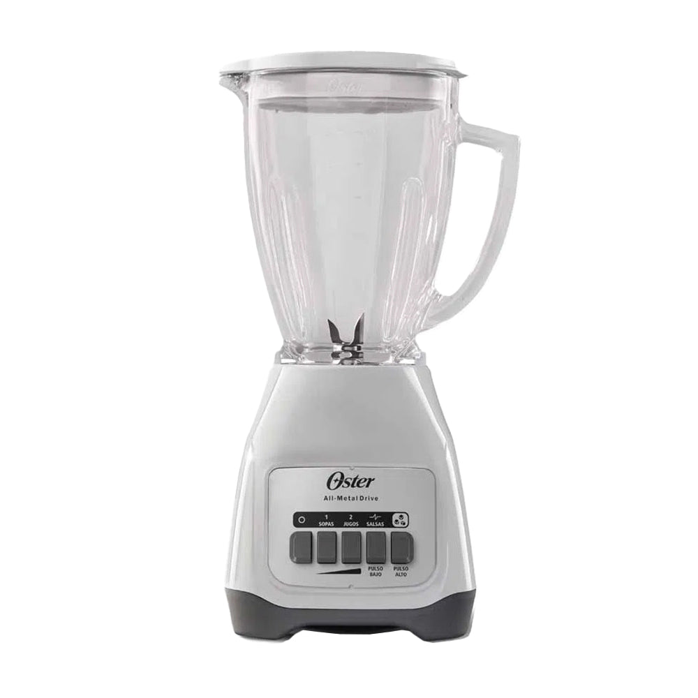 Oster BLSTKAGWPB Licuadora de 2 Velocidades | Boroclass | All-Metal Drive | Función de Pulso | 1.5L | 800W | Blanco
