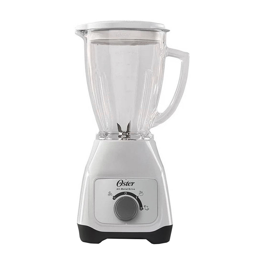 Oster BLSTKAGWRD Licuadora de 2 Velocidades | Boroclass | All-Metal Drive | Función de Pulso | 1.5L | 800W | Blanco