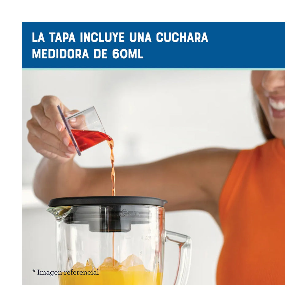 Oster BLSTPYG1309B Licuadora de 3 Velocidades | Boroclass | Tecnología Reversible | All-Metal-Drive | 1.5L | 1000W | Negro