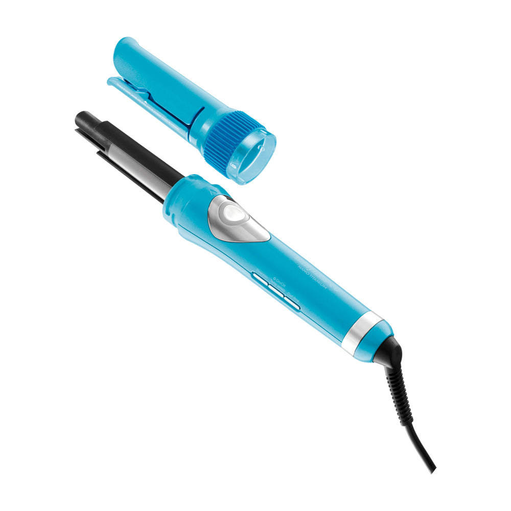 BaBylissPRO MiraCurl Rizador para el Cabello Profesional | Nano Titanium | 0.75" | Azul