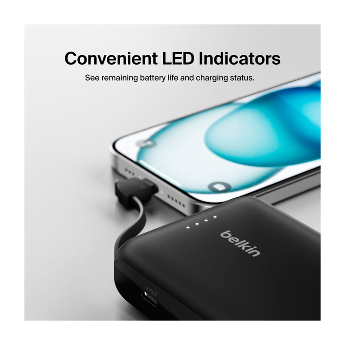 Belkin BoostCharge Power Bank Batería Portátil para Smartphones y Tablets | 10000Mah | Negro