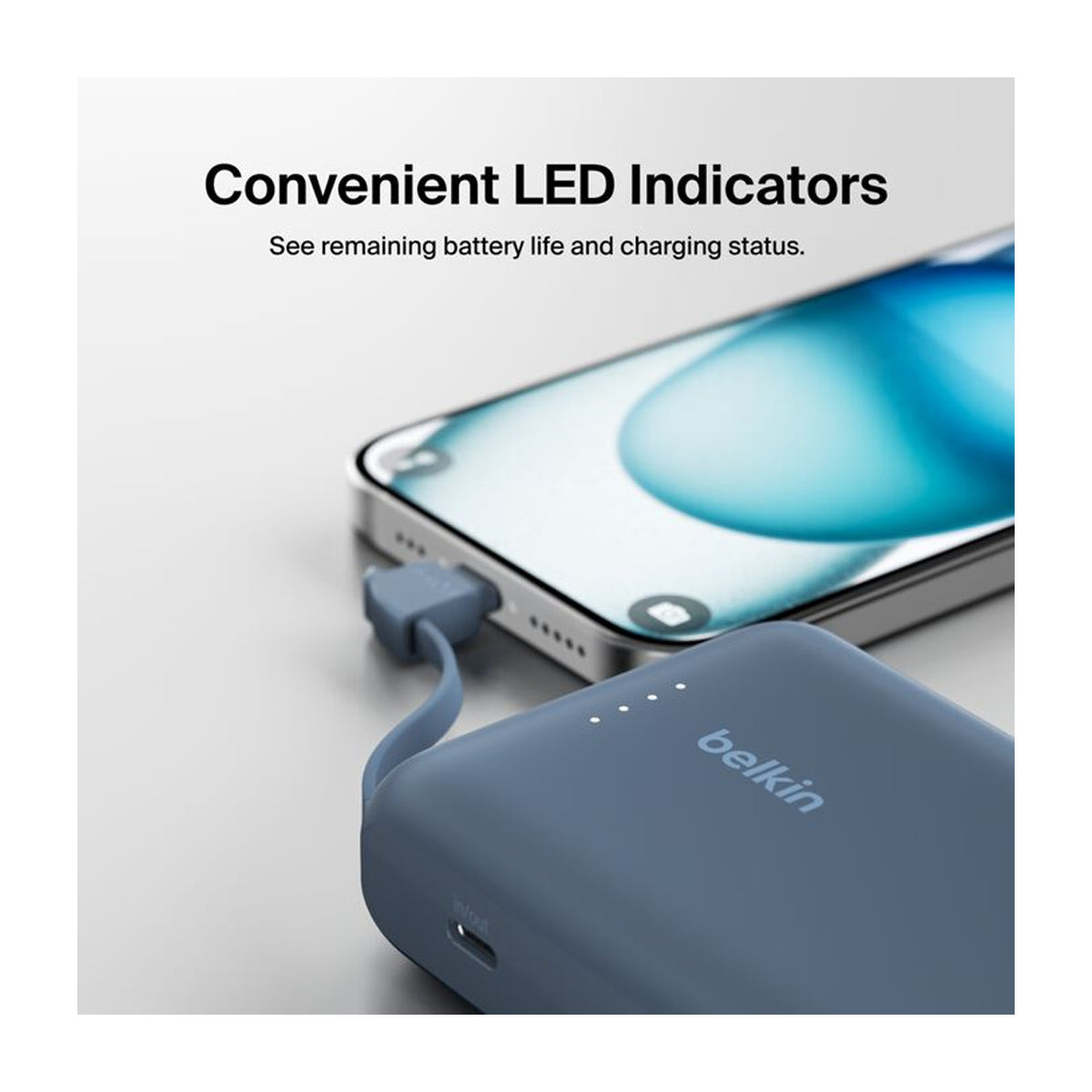 Belkin BoostCharge Power Bank Batería Portátil para Smartphones y Tablets | 10000Mah | Azul