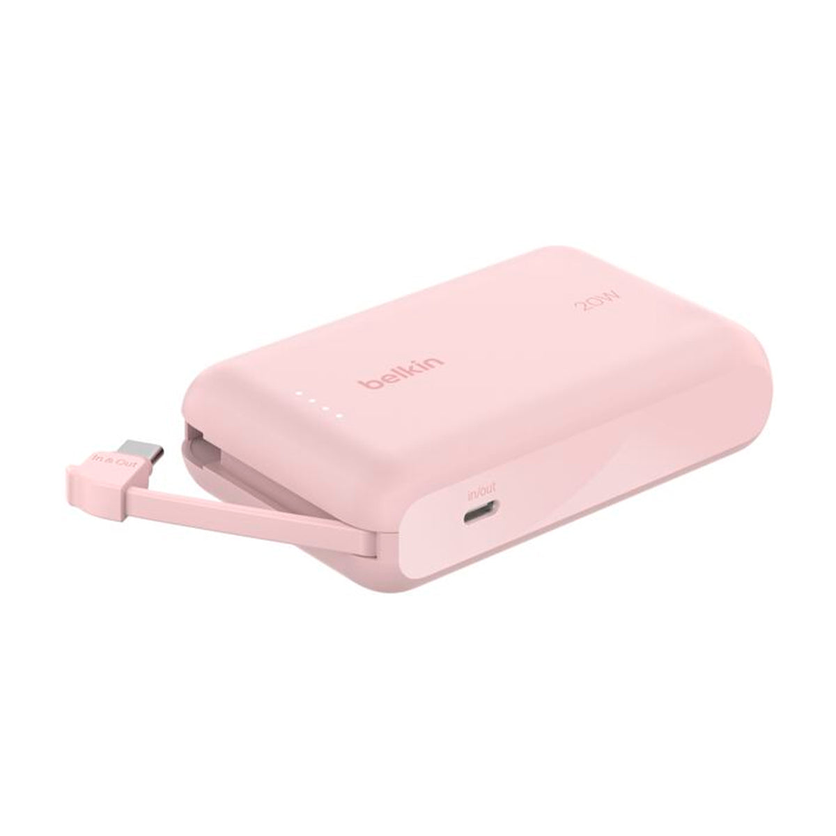 Belkin BoostCharge Power Bank Batería Portátil para Smartphones y Tablets | 10000Mah | Rosado