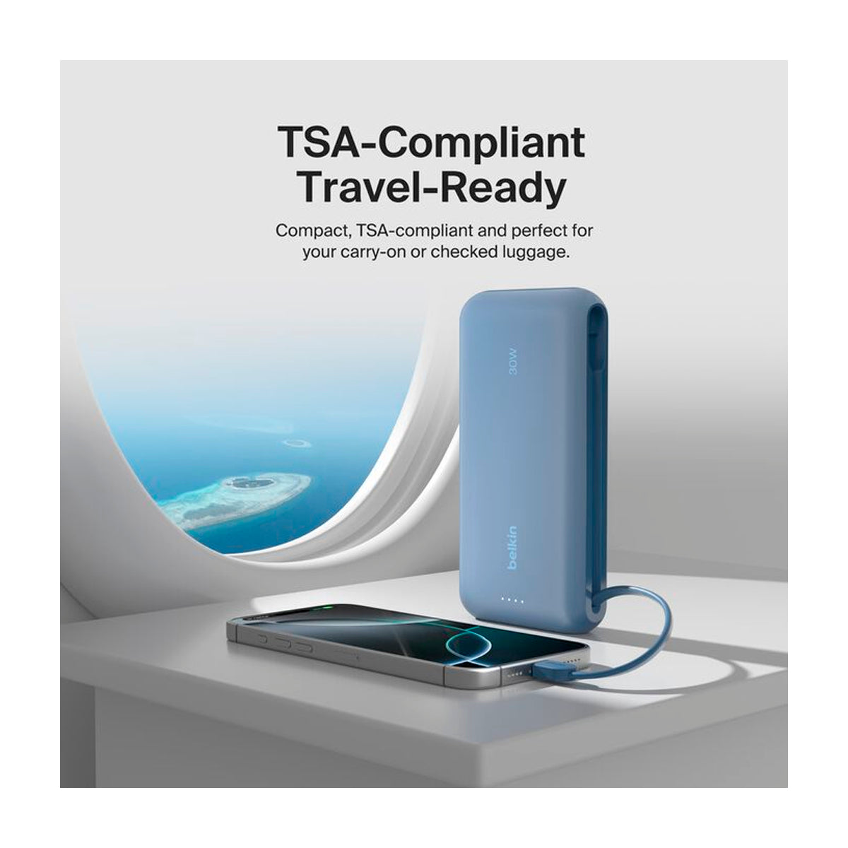 Belkin BoostCharge Power Bank Batería Portátil para Smartphones y Tablets | 20000Mah | Azul