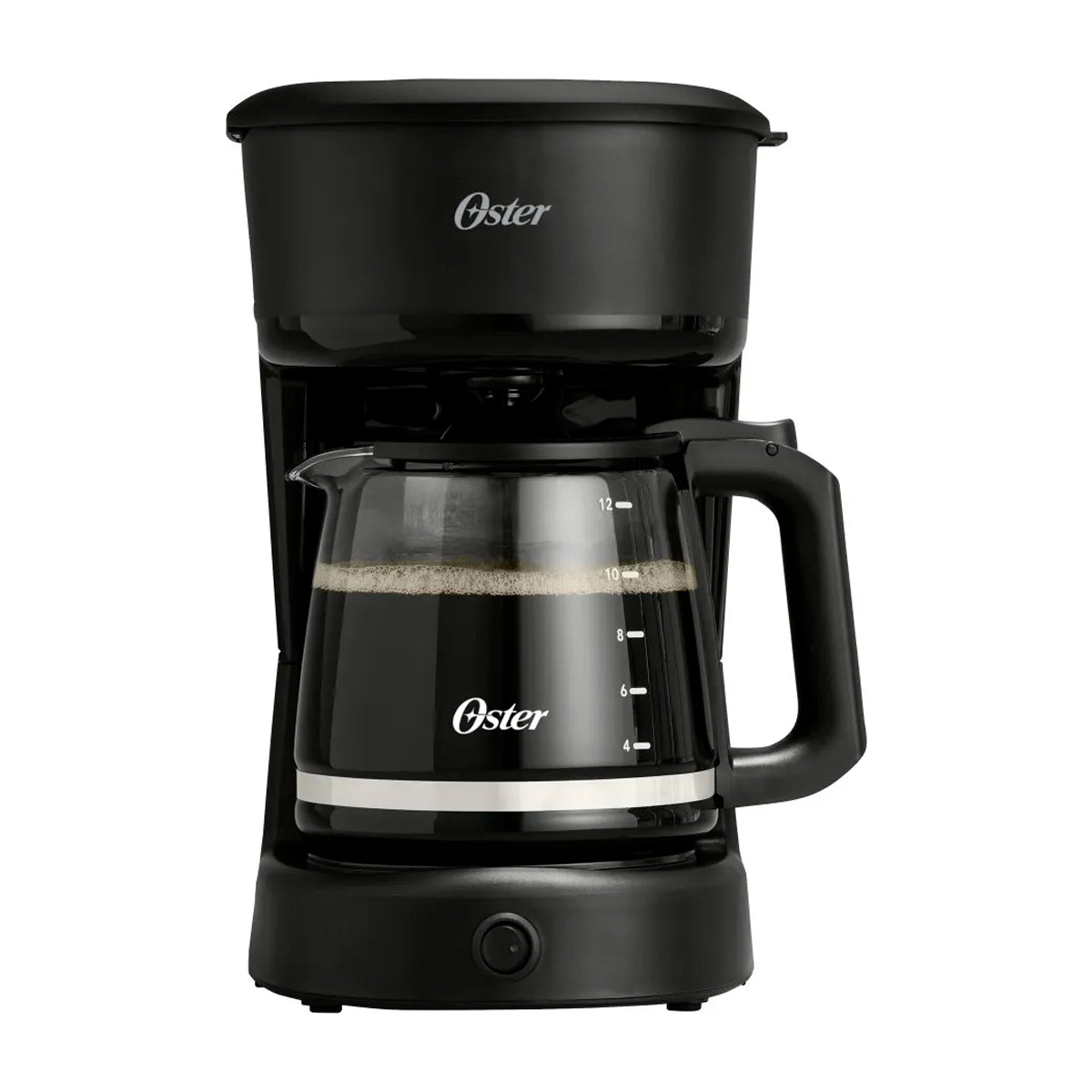 Oster BVSTDCS121B Cafetera de 12 Tazas | Filtro Permanente Lavable | Interruptor Iluminado | Pausa y Servir | Negro