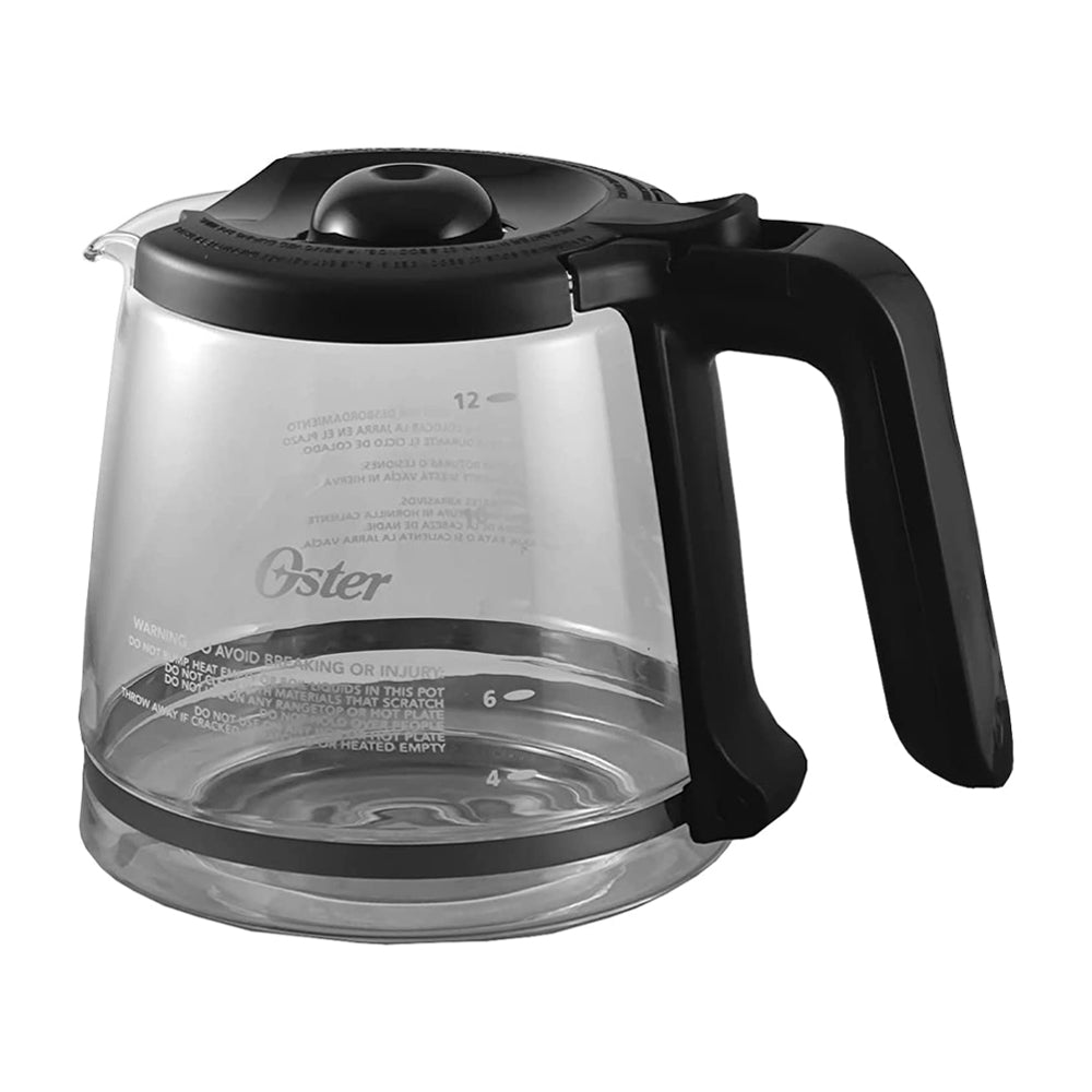 Oster BVSTRC12GL Jarra de Repuesto para Cafetera Oster | 12 Tazas | Negro