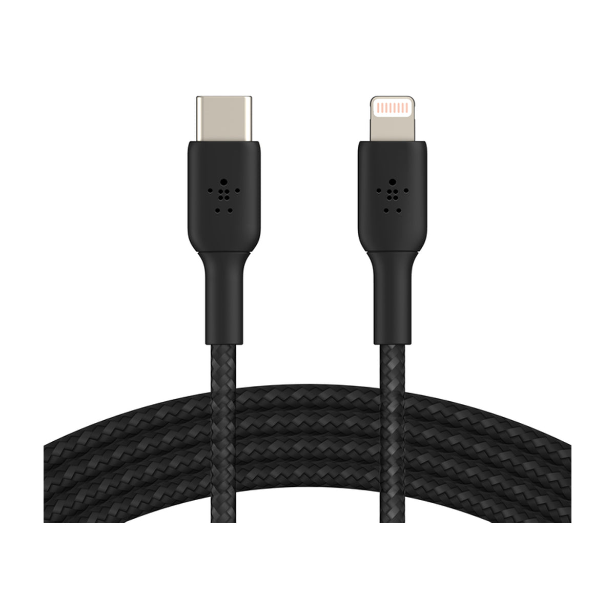 Belkin BoostCharge Cable Trenzado USB C a Lightning | 1 Metro | Negro