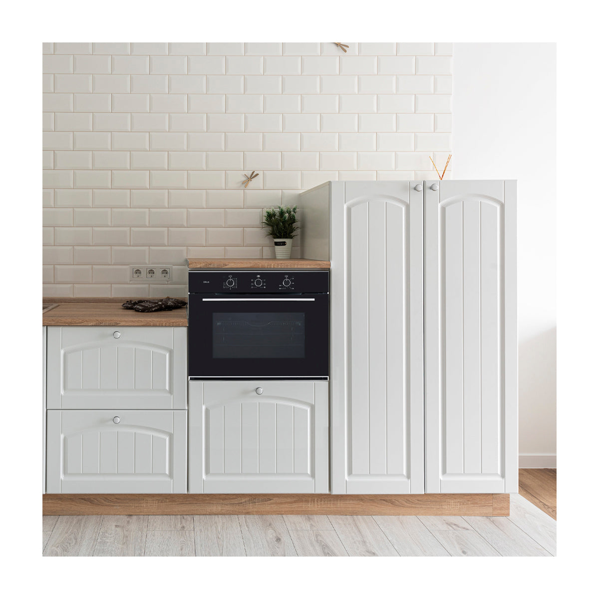 DRIJA Caribe 76 Air-A Eléctrico Horno Multifuncional Empotrable Eléctrico | Puerta de Triple Vidrio | 250°C