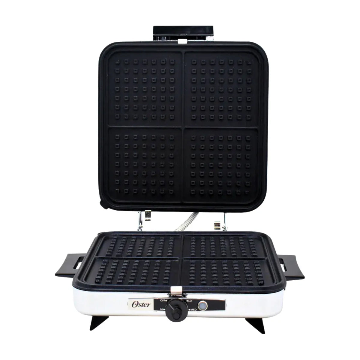 Oster CG120W012 Plancha Sandwichera 3 en 1 | Altura Ajustable | Placas Reversibles | Planchas Antiadherentes | Plateado Negro