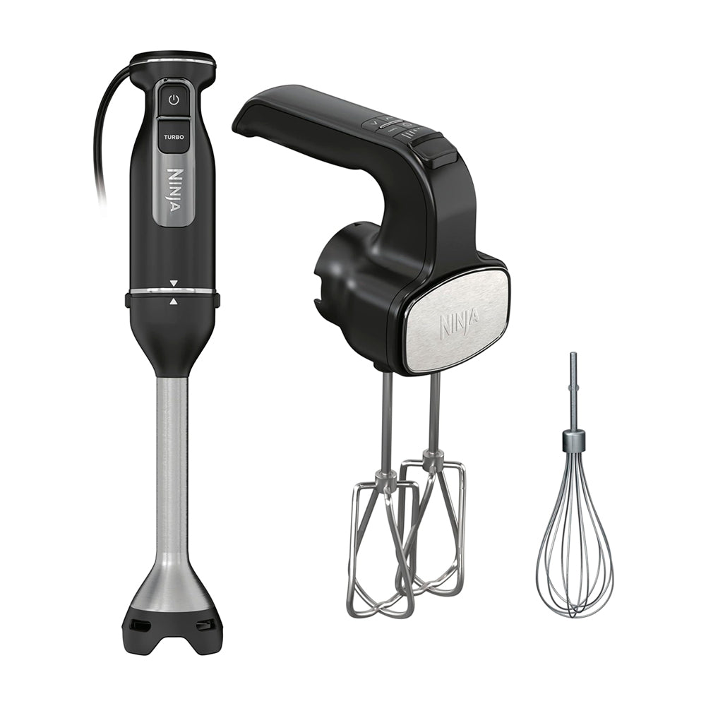 Ninja Foodi Batidora de Inmersión de 2 Velocidades | Incluye Accesorios | 650W | Negro