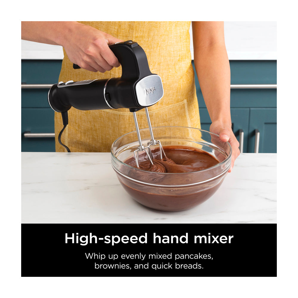 Ninja Foodi Batidora de Inmersión de 2 Velocidades | Incluye Accesorios | 650W | Negro