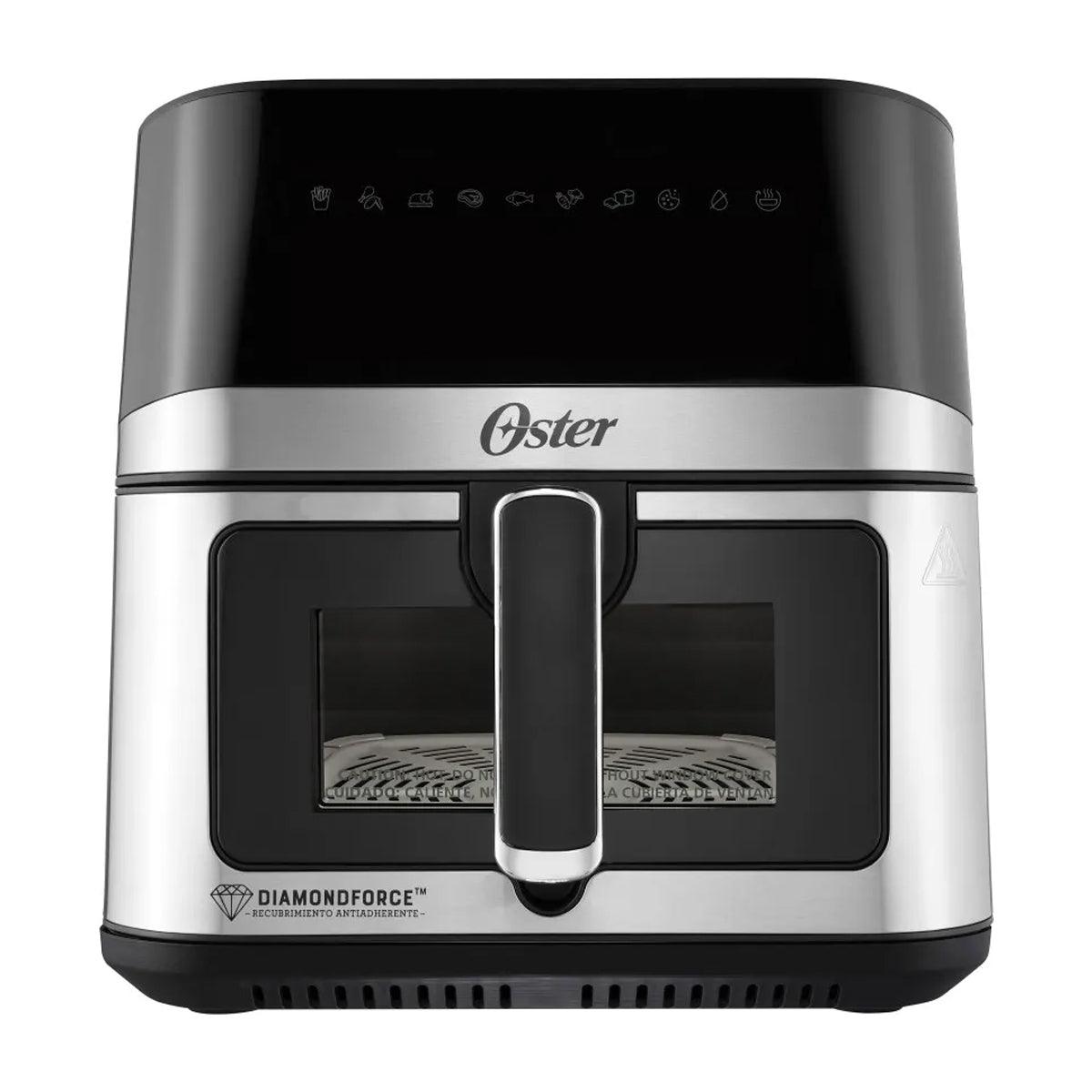 Oster CKSTAF75WDSSDF Freidora de Aire Digital | 7.5L | DiamondForce | Circulación de Aire 360° | Ventana de Vidrio | 10 Funciones | Negro