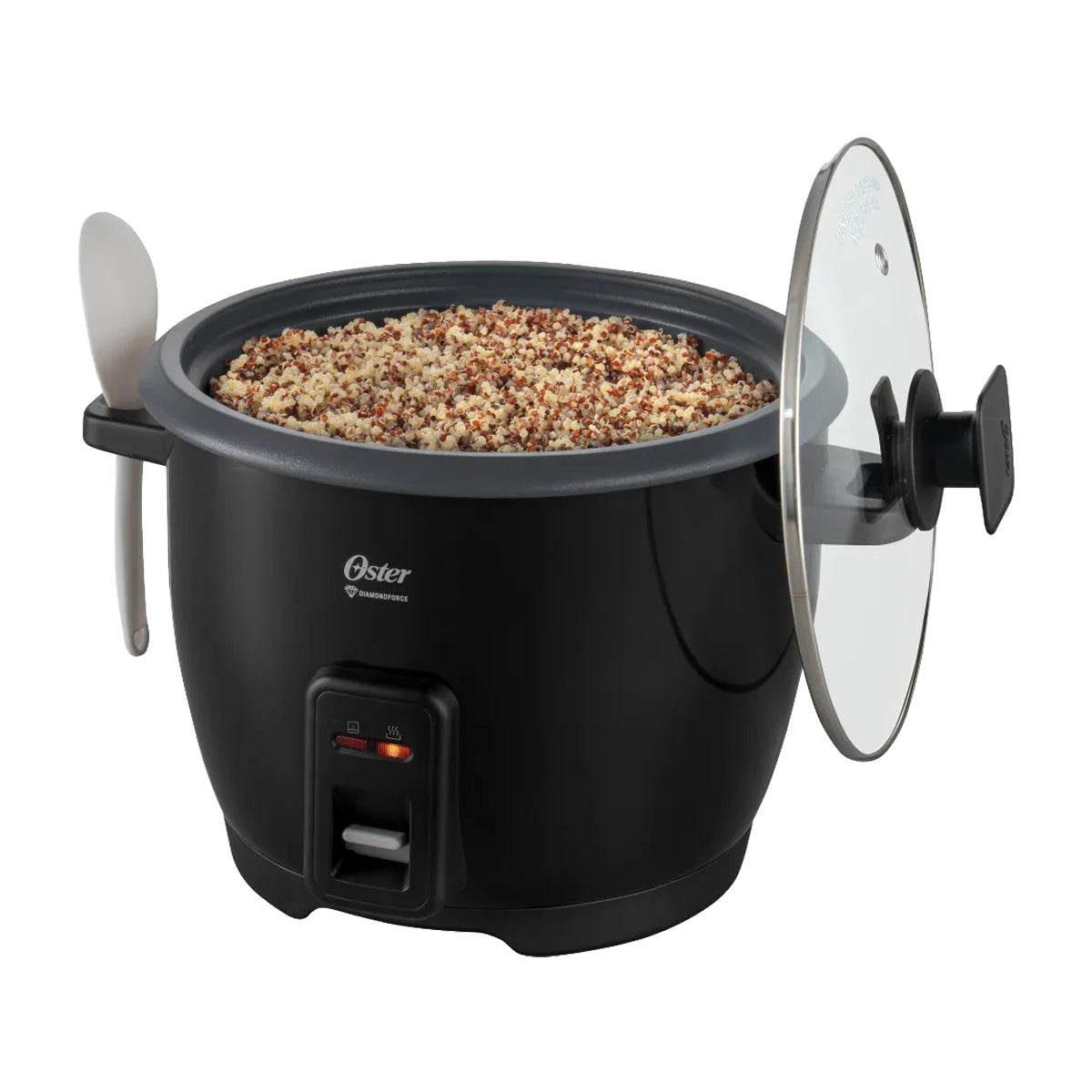 Oster CKSTRCB10DFBLK Olla Arrocera de 1.8L | Interior Antiadherente Extraíble | Negro