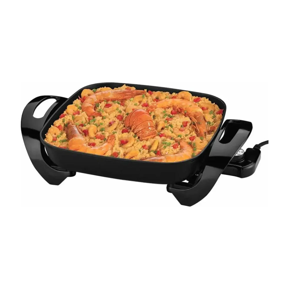 Oster CKSTSK1712B Sartén Eléctrico | Antiadherente | Control Ajustable | 1500W | Negro