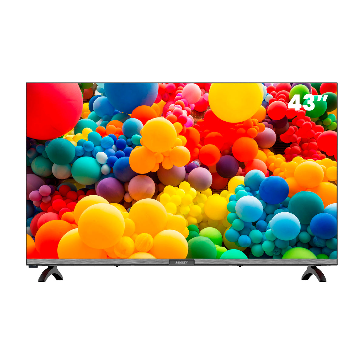 Sankey Televisor LED Full HD Smart de 43" | Procesador Quad Core | Frameless Design | Ultra Slim | Whale OS