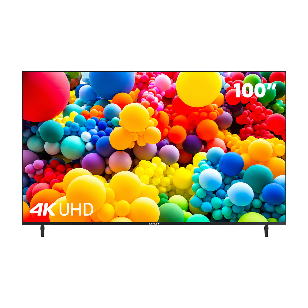 Sankey Televisor QLED Ultra HD 4K HDR Smart de 100" | Procesador Quad Core 4K | Quantum Dot | Frameless Design | Ultra Slim | Web OS