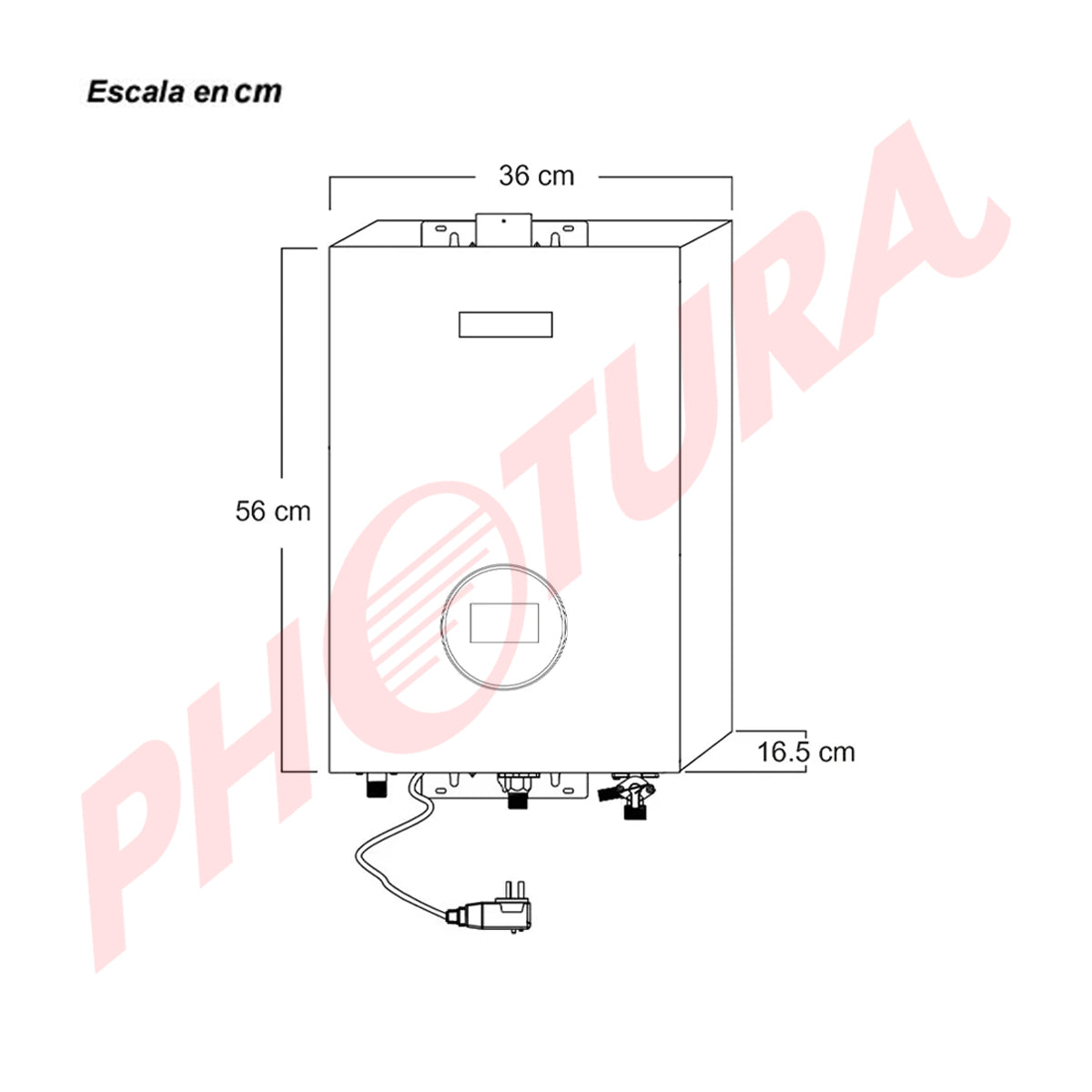 Drija Calentador de Agua a Gas | 34KW | 17L