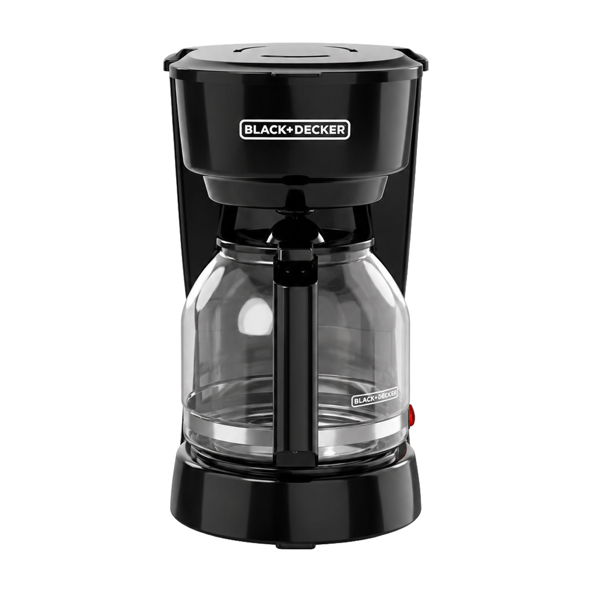 Black & Decker Cafetera de 12 Tazas | Tecnología Vortex | Filtro Lavable Permanente | Canasta Removible | Negro