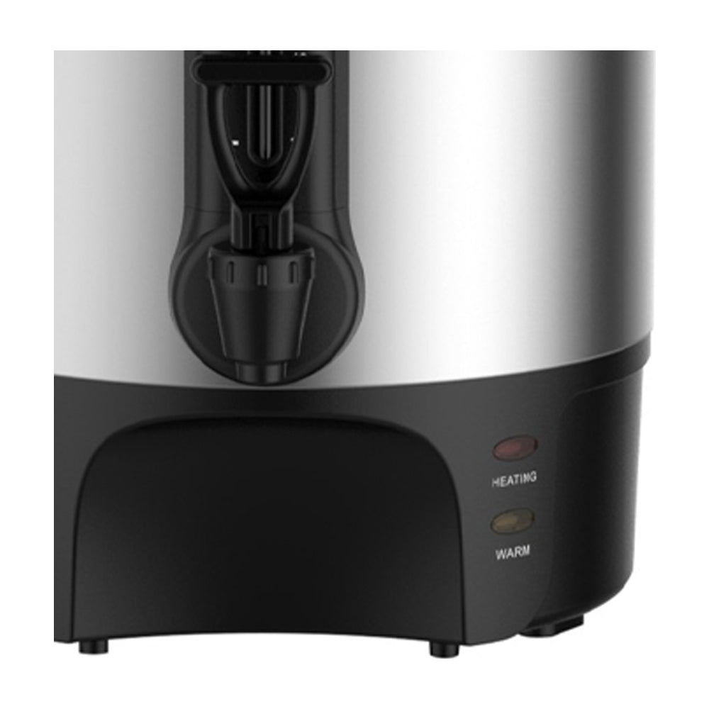 Sankey Cafetera Percoladora Comercial de 100 Tazas | Salida Bidireccional | Acero Inoxidable | Plateado