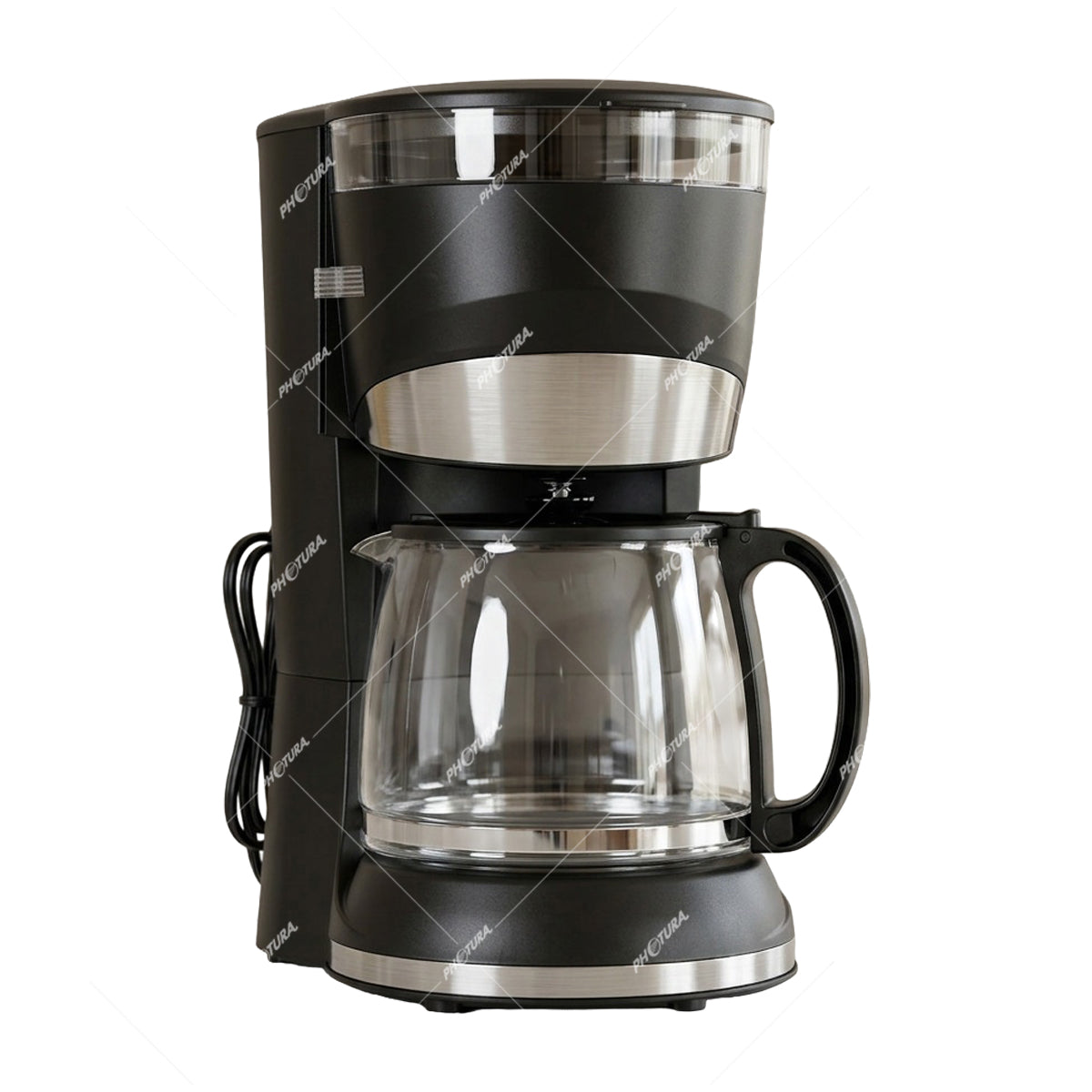 Sankey Cafetera de 12 Tazas | Filtro Permanente Lavable | Interruptor Iluminado | Negro