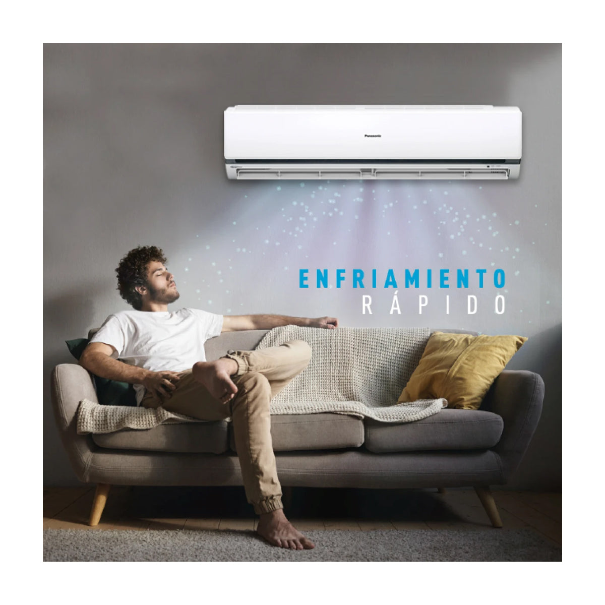 Panasonic Aire Acondicionado Split Inverter 34,133 BTU | SEER 21 | PU | Enfriamiento Rápido | Blue Fin Condenser | 220v | Blanco